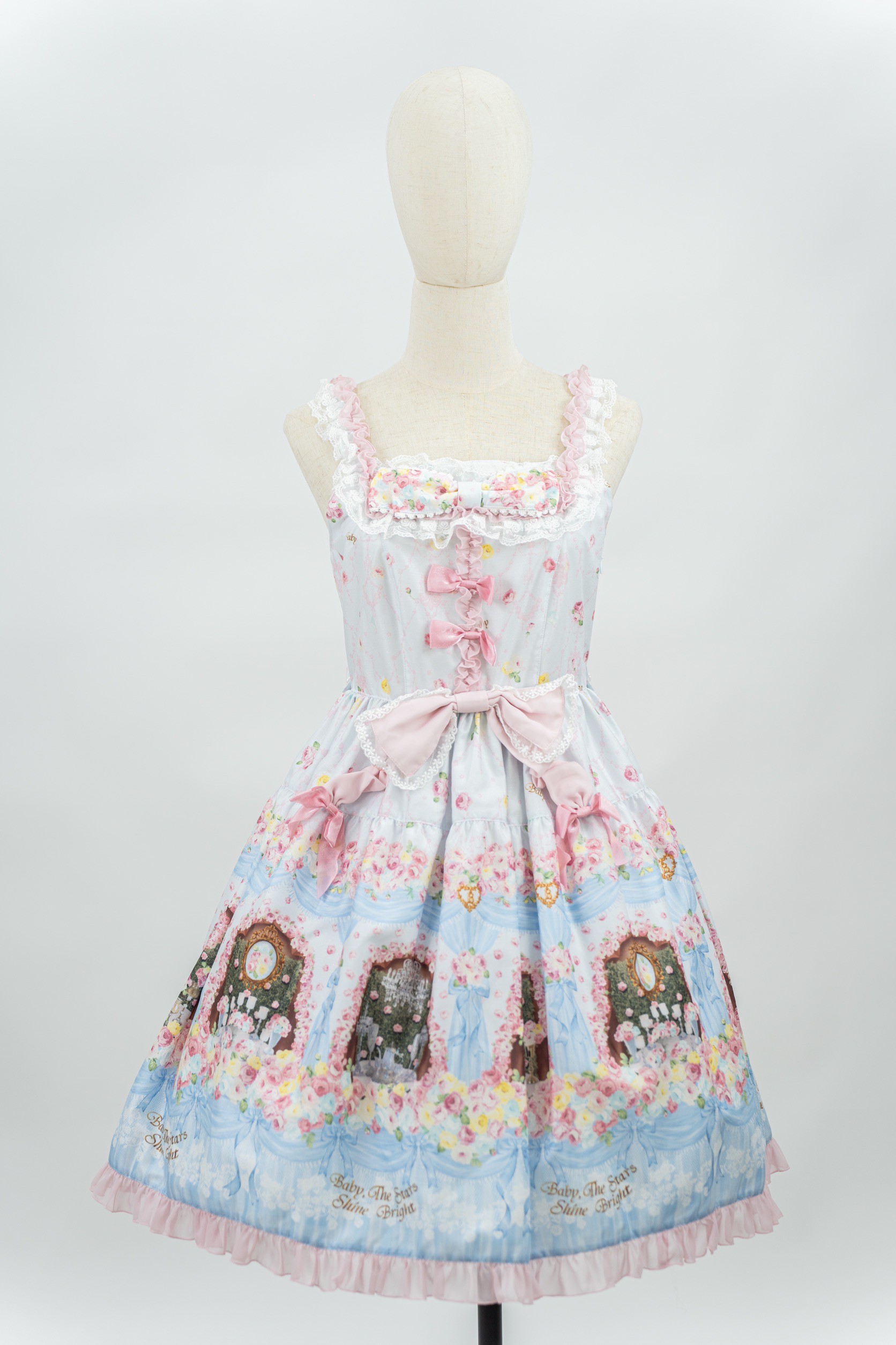 【レンタル】BABY THE  STARS SHINE BRIGHT夢色に花舞うPrincess Garden Party 柄デコールジャンパースカート（ラベンダー）