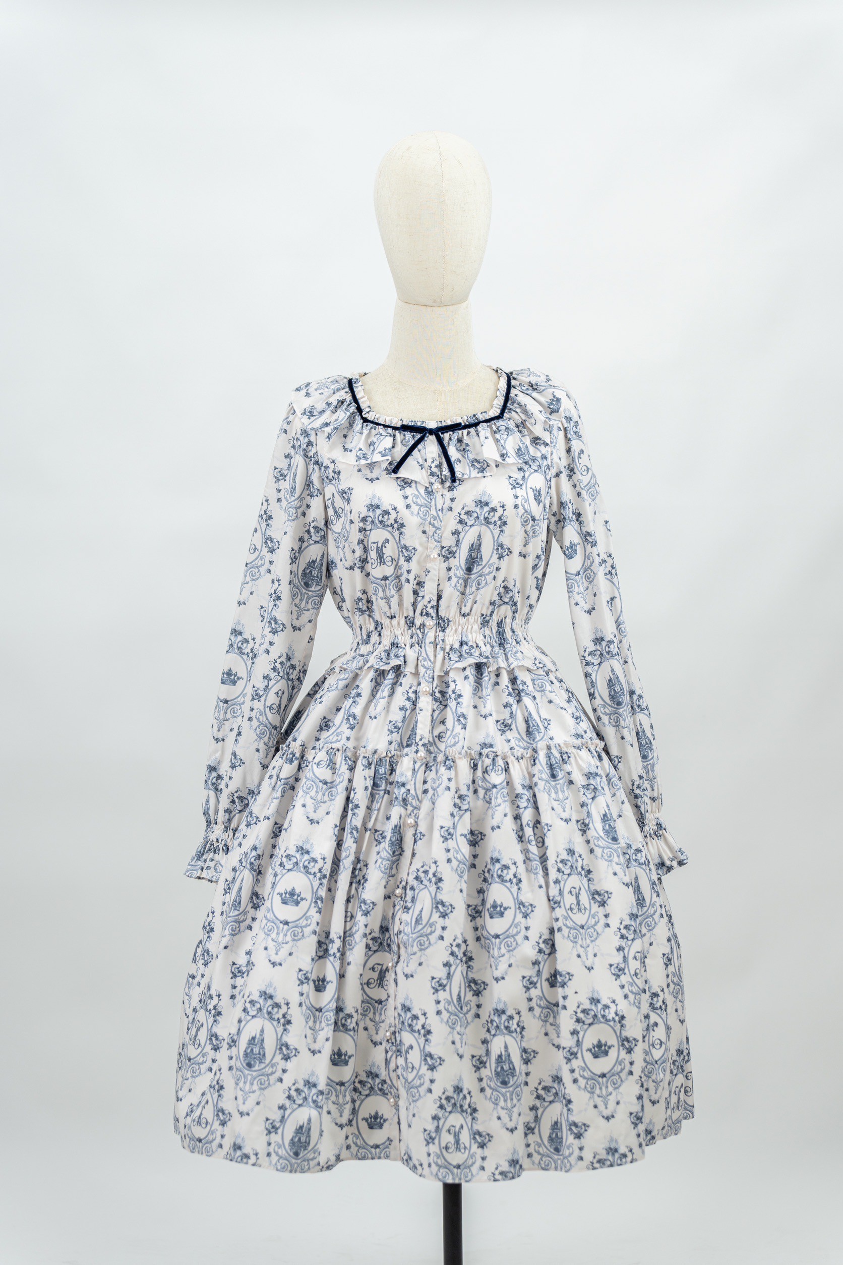 【レンタル】Emily Temple cute Melody basket Rose basketヨーク切り替えワンピース