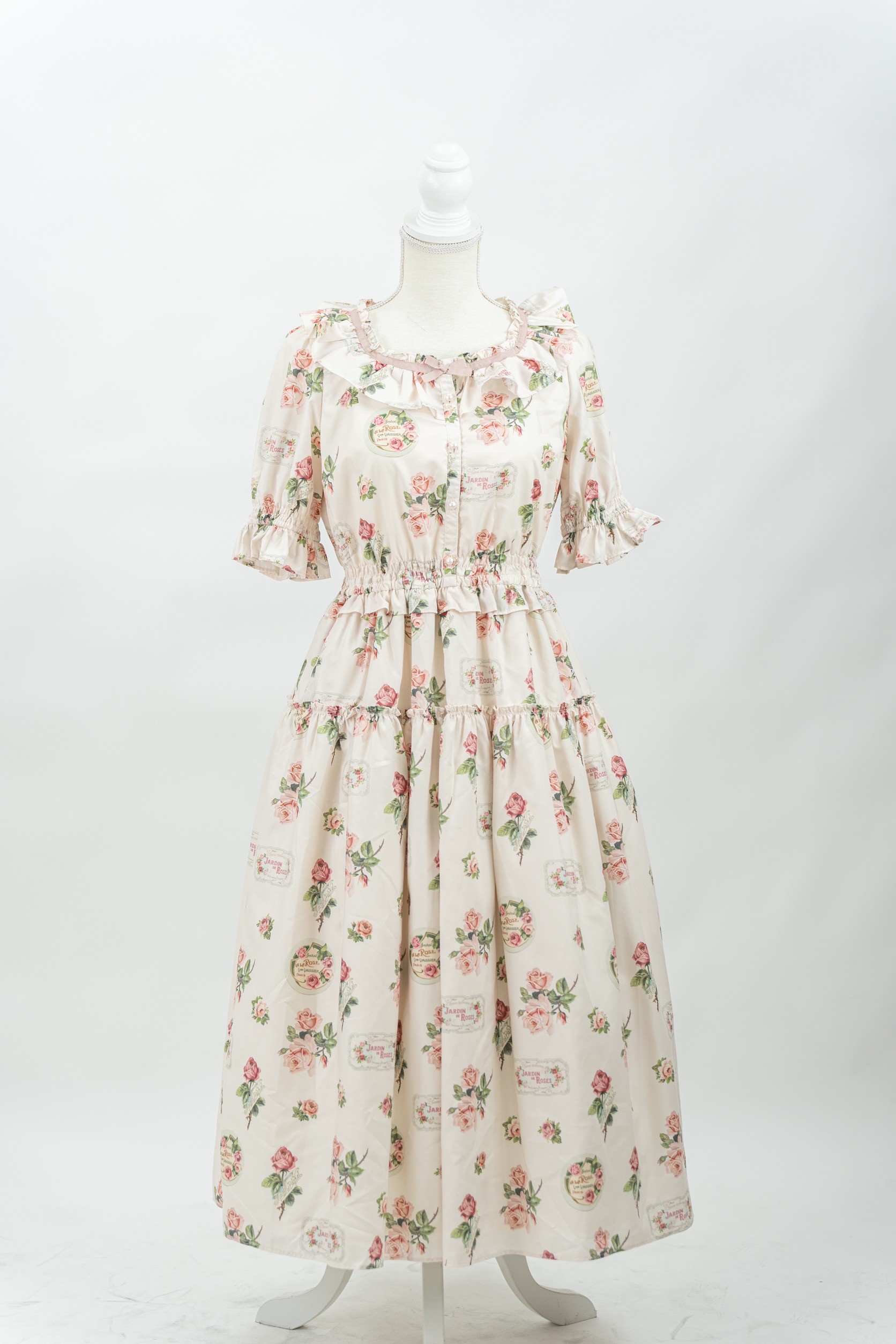 【レンタル】Melody BasKet Precious Roseフラットカラーワンピース