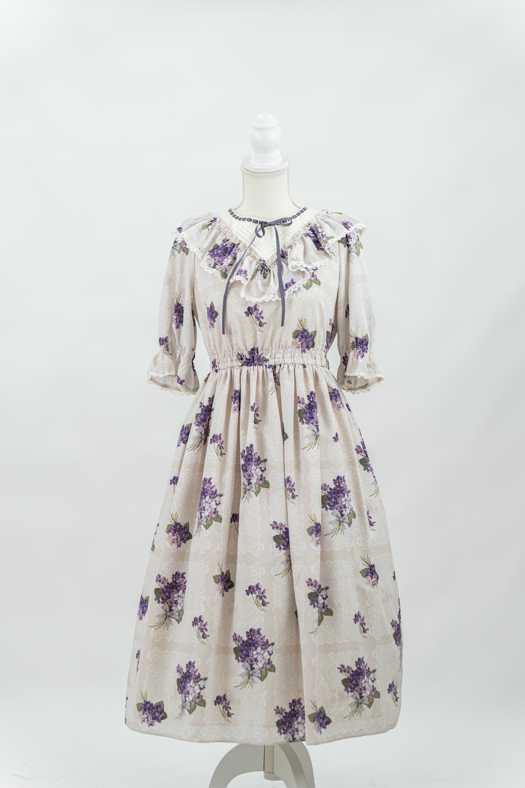 【レンタル】Melody BasKet Violet laceヨーク切替ワンピース